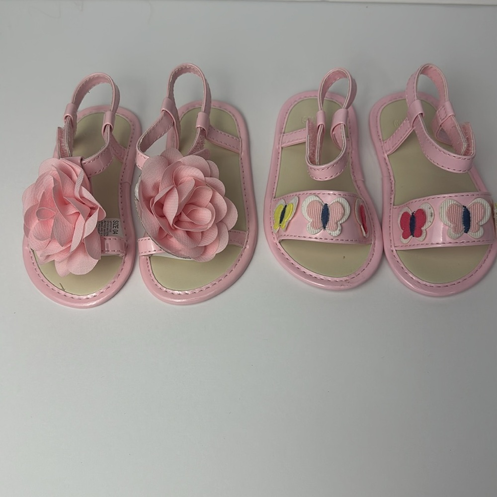 NWOT Gymboree Baby Sandals set of 2 pairs